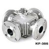 KF-305，四通法蘭球閥